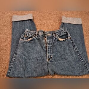 Lee Blue Denim Jeans with Cuffs Size 12